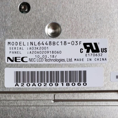 แผงแสดงผลหน้าจอ LCD ขนาด 5.7 นิ้ว NL6448BC18-03F สำหรับอุปกรณ์อุตสาหกรรม