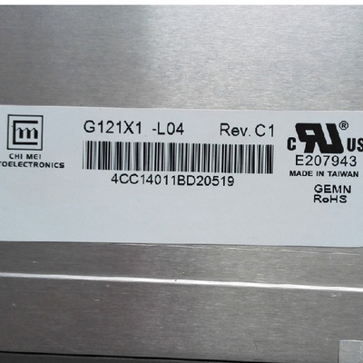 innolux จอแสดงผล LCD 12.1 นิ้ว G121X1-L04 1024*768 หน้าจอ tft lcd