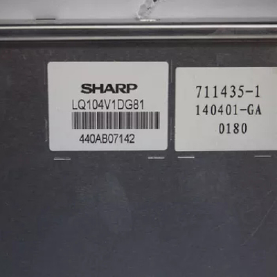 แผงหน้าจอแสดงผล LCD อุตสาหกรรมขนาด 10.4 นิ้ว LQ104V1DG81 สำหรับจอภาพ