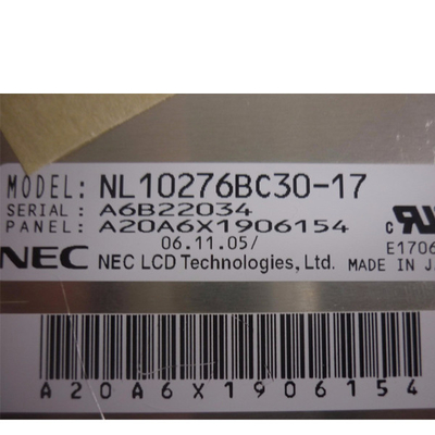 NL10276BC30-17 NEC 15 นิ้ว 1024 * 768 จอแสดงผล LCD