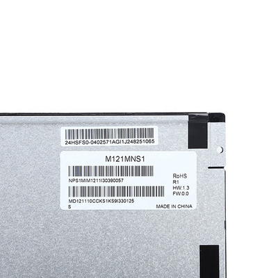 M121MNS1 R1 12.1 นิ้วอุตสาหกรรม LCD แผงแสดงผล RGB 800X600 SVGA 82PPI 450 Cd / M2 LVDS อินพุต