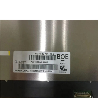 RGB 1920X1080 14.0 นิ้วโมดูล TFT LCD NE140FHM-N61 สำหรับหน้าจอแล็ปท็อป