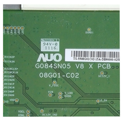 G084SN05 V.8 โมดูล LCD 8.4 นิ้ว 800*600 ใช้กับผลิตภัณฑ์อุตสาหกรรม