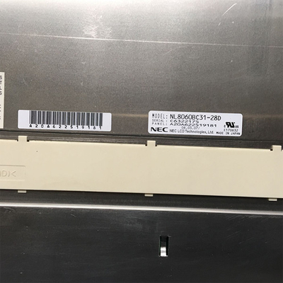 หน้าจอ LCD ขนาด 12.1 นิ้ว 82ppi NL8060BC31-28D 800*600 ใช้กับผลิตภัณฑ์อุตสาหกรรม