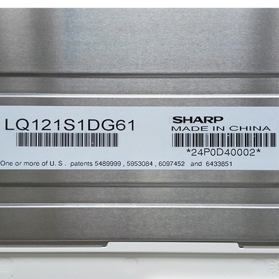 12.1 นิ้ว 82ppi หน้าจอ LCD LQ121S1DG61 LCD แผงทดแทน Sharp