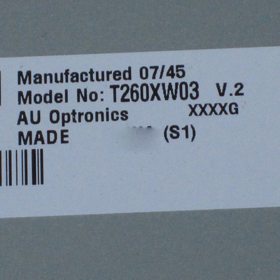 T260XW03 V2 30 Pins หน้าจอ LCD ขนาด 26 นิ้ว 1366*768 สำหรับ AUO