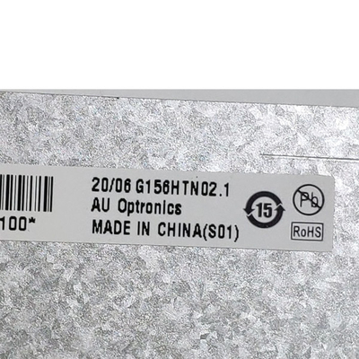 AUO 15.6 &quot;จอ LCD อุตสาหกรรม G156HTN02.1 แถบป้องกันแสงสะท้อนแนวตั้ง