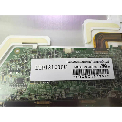 จอแสดงผล TFT LCD ขนาด 12.1 นิ้ว RGB 800 × 600 SVGA 82ppi CMOS Connector LTD121C30U