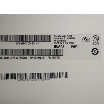 AUO Vertical Stripe 15.6 นิ้ว LCD บานหน้าต่าง B156HAN06.1 HW1A สำหรับแล็ปท็อป