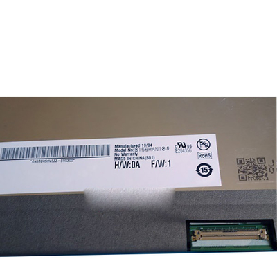 แถบแนวตั้ง AUO บานหน้าต่าง LCD ขนาด 15.6 นิ้ว B156HAN10.0 1920 * 1080 40 พิน