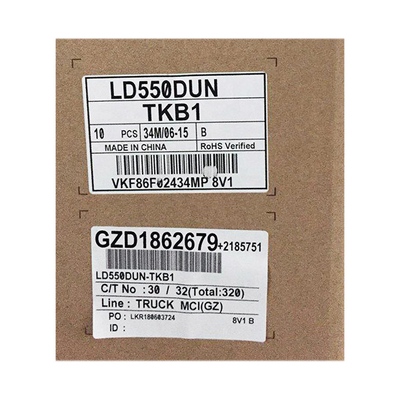 LD550DUN-TKB1 จอแสดงผล IPS LCD 55.0 นิ้ว 500nit 1920 * 1080 3.8 มม. DID ผนังวิดีโอ LCD