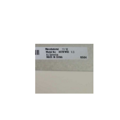 A070FW03 V0 หน้าจอ LCD แผงนำทางรถยนต์ DVD RGB Stripe AUO จอแสดงผล LCD