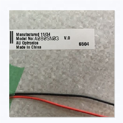 A080SN03 V0 60pin จอแสดงผล LCD 8.0 icnh 800x600 แผง TFT LCD