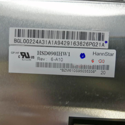 Hannstar HSD090IHW1-A10 1280*720 หน้าจอโมดูล IPS TFT LCD ขนาด 9.0 นิ้ว