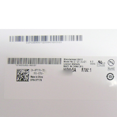 B101AW01 V2 HW5A 1024*576 40 พินจอแสดงผล LCD โมดูล TFT