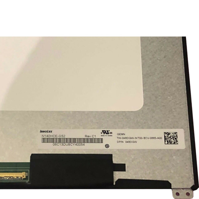 N140HCE-G52 แล็ปท็อปชิ้นส่วนแผงหน้าจอ LCD 14.0 นิ้ว Slim 30pin 1920 * 1080 Display