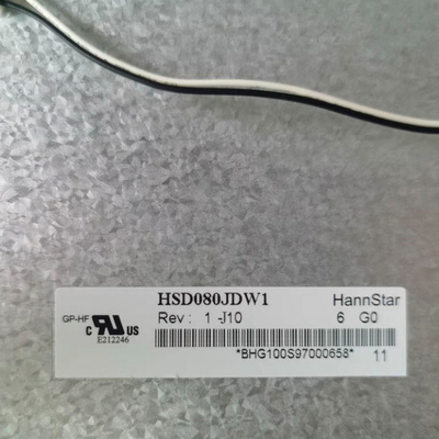 HSD080JDW1-J10 8.0 นิ้วจอแสดงผล LCD อุตสาหกรรม 800 * 480 หน้าจอ LCD
