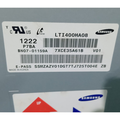 แผงหน้าจอ LCD Samsung 40.0 นิ้ว LTI400HA08-V สำหรับป้ายดิจิตอล
