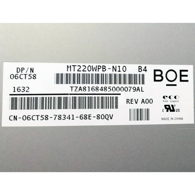 BOE EV220WPB-N10 22 นิ้ว 1680*1050 LVDS 30 พินหน้าจอ LCD สำหรับการถ่ายภาพทางการแพทย์