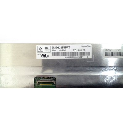 HSD121PHW2-A00 HannStar 12.1 นิ้ว 1366*768 จอจอ LCD สําหรับคอมพิวเตอร์