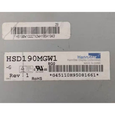 HSD190MGW1-G 19 นิ้วจอ LCD Antiglare แผ่นจอ LCD 1440*900