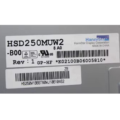 24โมดูลจอจอ LCD ขนาด.5 นิ้ว HSD250MUW2-B00 RGB 1920×1080 FHD 89PPI