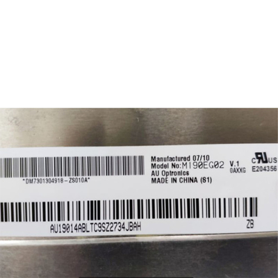 คุณภาพสูง M190EG02 V1 19.0 นิ้ว แผ่น LCD