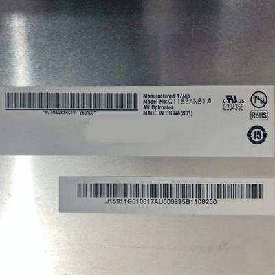 11.6 นิ้ว G116ZAN01.0 3840*2160 จอ LCD กับ LED Driver