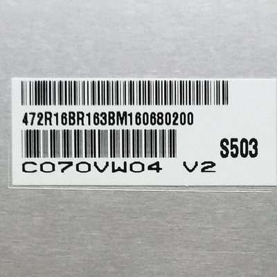 C070VW04 V2 หน้าจอ LCD TFT ของ AUO ตัวเดิม 7.0 นิ้ว 800*480 133PPI
