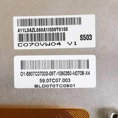 ขนาด 7.0 นิ้ว ของแท้ในคลัง C070VW04 V1 แผ่นจอ LCD