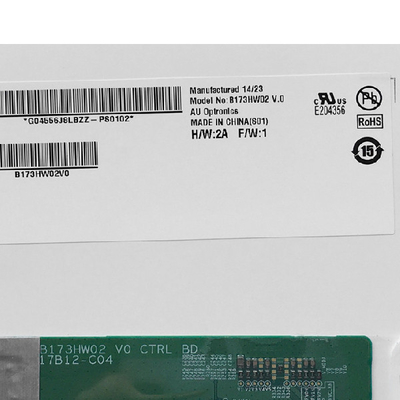 จําหน่าย B173HW02 V0 262K จอจอ LCD พร้อมเครื่องขับ LED