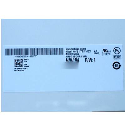 จําหน่าย 17.0 นิ้ว B170PW03 V5 99PPI TFT แผ่น LCD