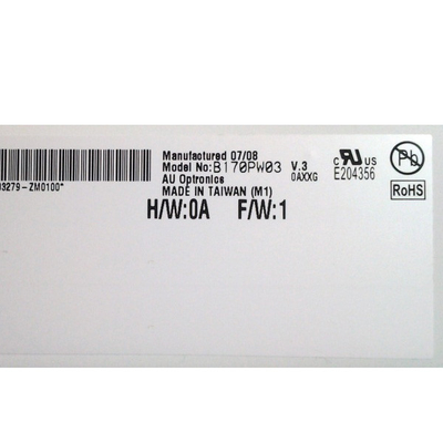 B170PW03 V3 ใหม่ ความละเอียด 1440 * 900 TFT แผ่น LCD สําหรับ AUO