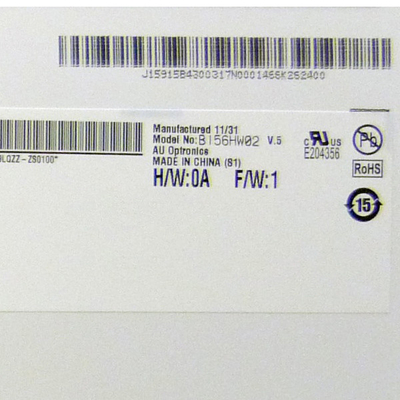 เครื่องจอ TFT-LCD คุณภาพสูง B156HW02 V5 3.3V