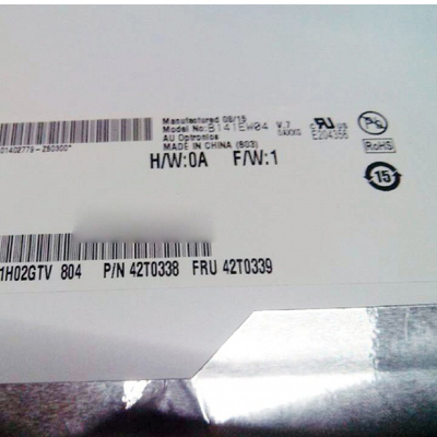 B141EW04 V7 14.1 นิ้ว 1280 * 800 จอ LCD TFT-LCD