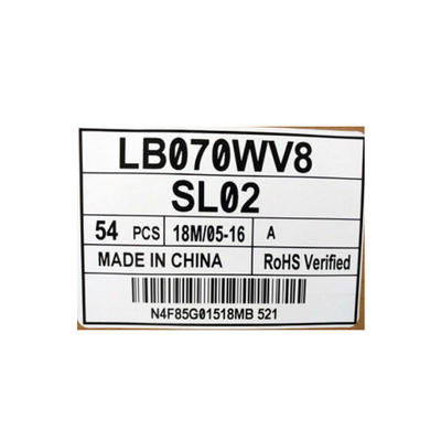 LB070WV8-SL02 หน้าจอ LCD TFT 800*480 ตัวจริง 7.0 นิ้ว