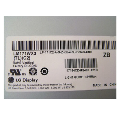 LM171WX3-TLC2 17.1 นิ้ว 1440*900 แผ่น LCD สําหรับจอทํางาน