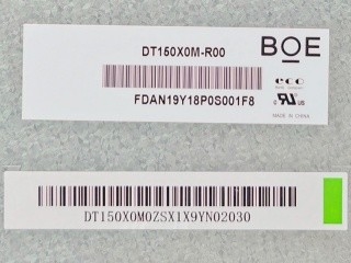 15 นิ้ว 1024*768 DT150X0M-R00 แผ่นจอ LCD สําหรับอุตสาหกรรม