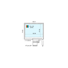 ในคลัง 320*240 COM41T4M30XTC 4.1 นิ้ว 67 ปินจอ LCD