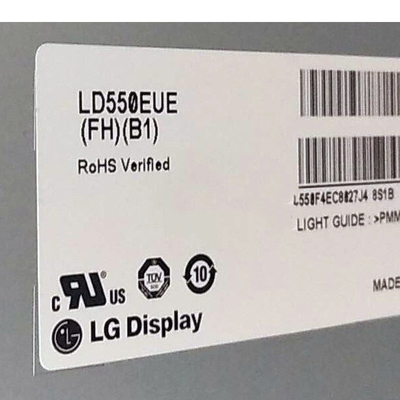 LVDS LD550EUE-FHB1 แผง LCD 55 นิ้วสำหรับป้ายดิจิตอล LCD