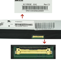 แผงแสดงผลหน้าจอ LCD สำหรับแล็ปท็อปขนาด 11.6 นิ้ว N116BGE-EA2