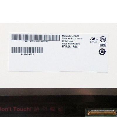 หน้าจอแล็ปท็อป LCD ขนาด 13.3 นิ้ว B133XTN01.0 สำหรับหน้าจอสัมผัส Lenovo U310
