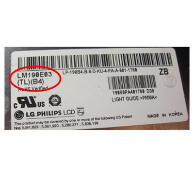 ราคาดี LM190E03-TLB4 19.0 นิ้ว 1280 * 1024 โมดูลจอ LCD ออนไลน์