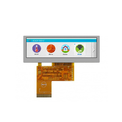 WF39BSQASDNN0 Winstar Stretched Bar LCD 3.9 นิ้วพร้อมความสว่างสูงอุณหภูมิกว้าง 480x128